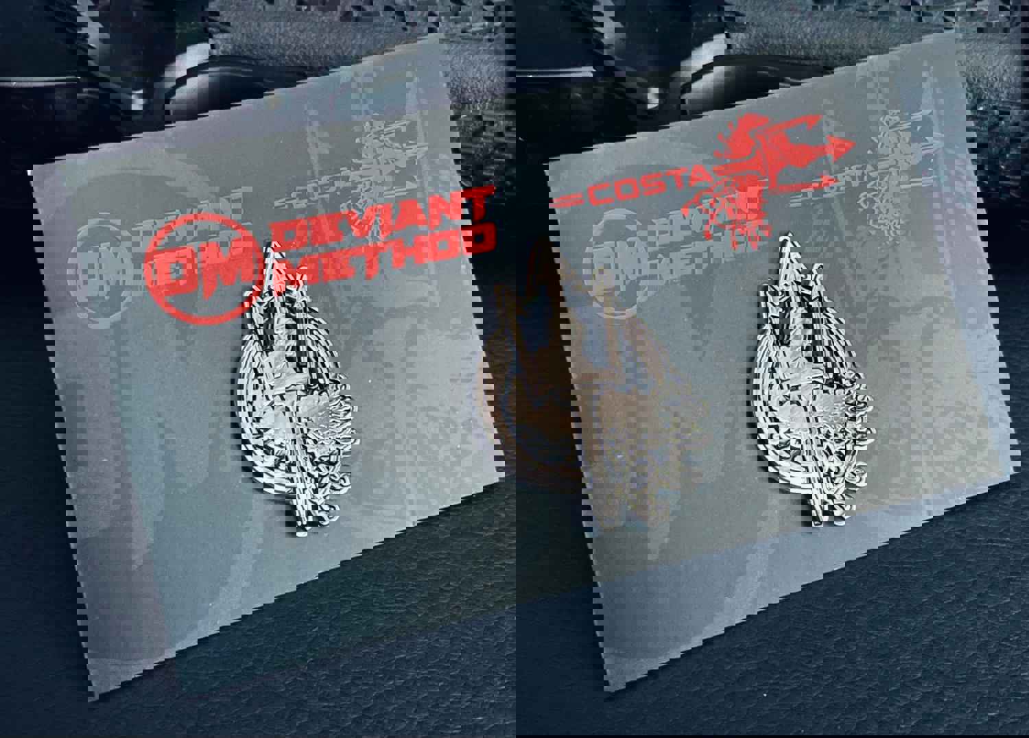 Costa Ludus Trident Black/Gold Pin