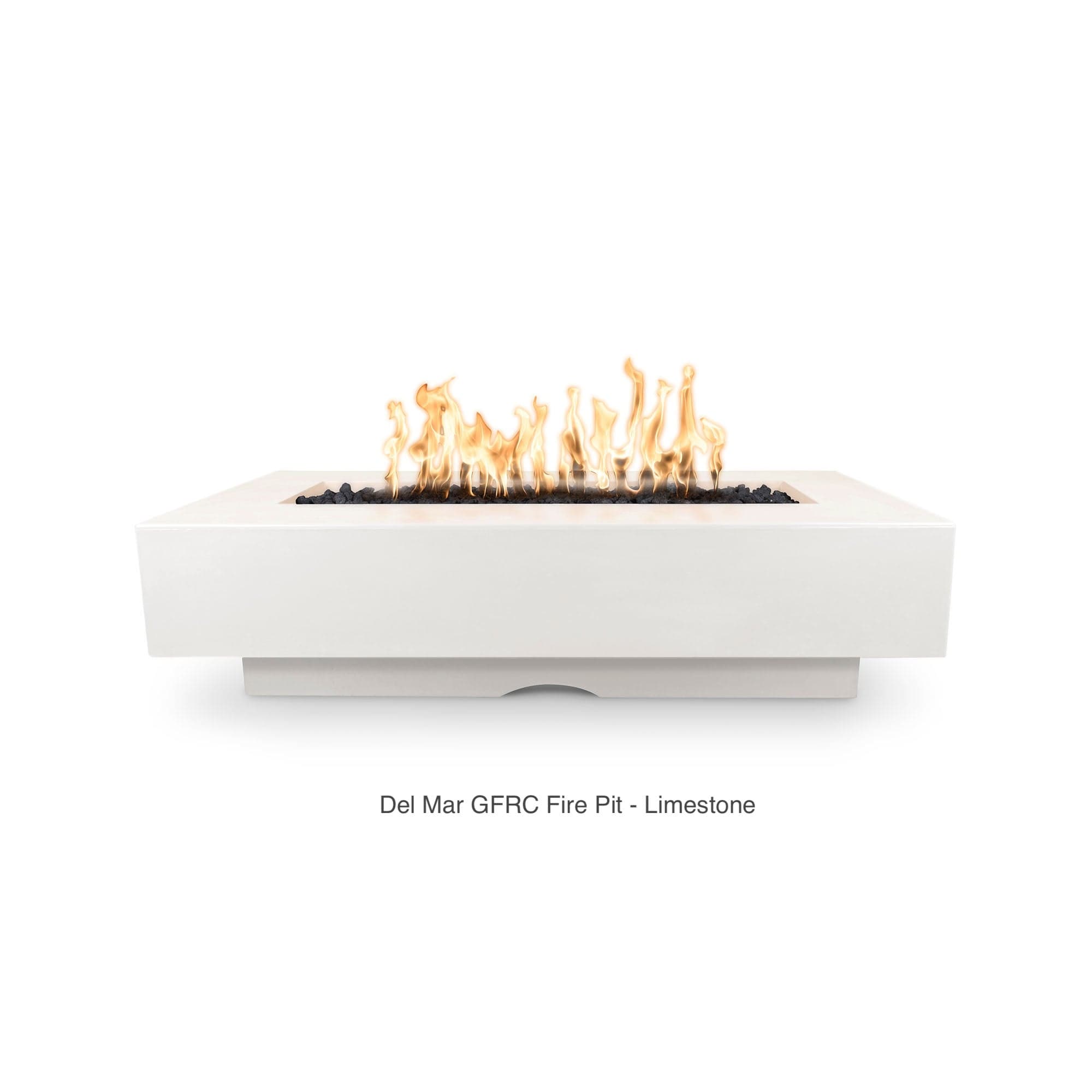 The Outdoor Plus Del Mar GFRC Concrete Fire Pit - 48, 60, 72, 84, 96 Inch Options