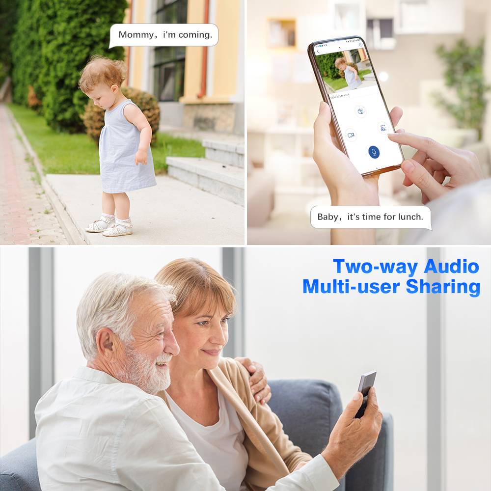 Ctronics 2.5K 4MP Dual Lens Security Camera with 6X Hybrid Zoom & Auto Tracking