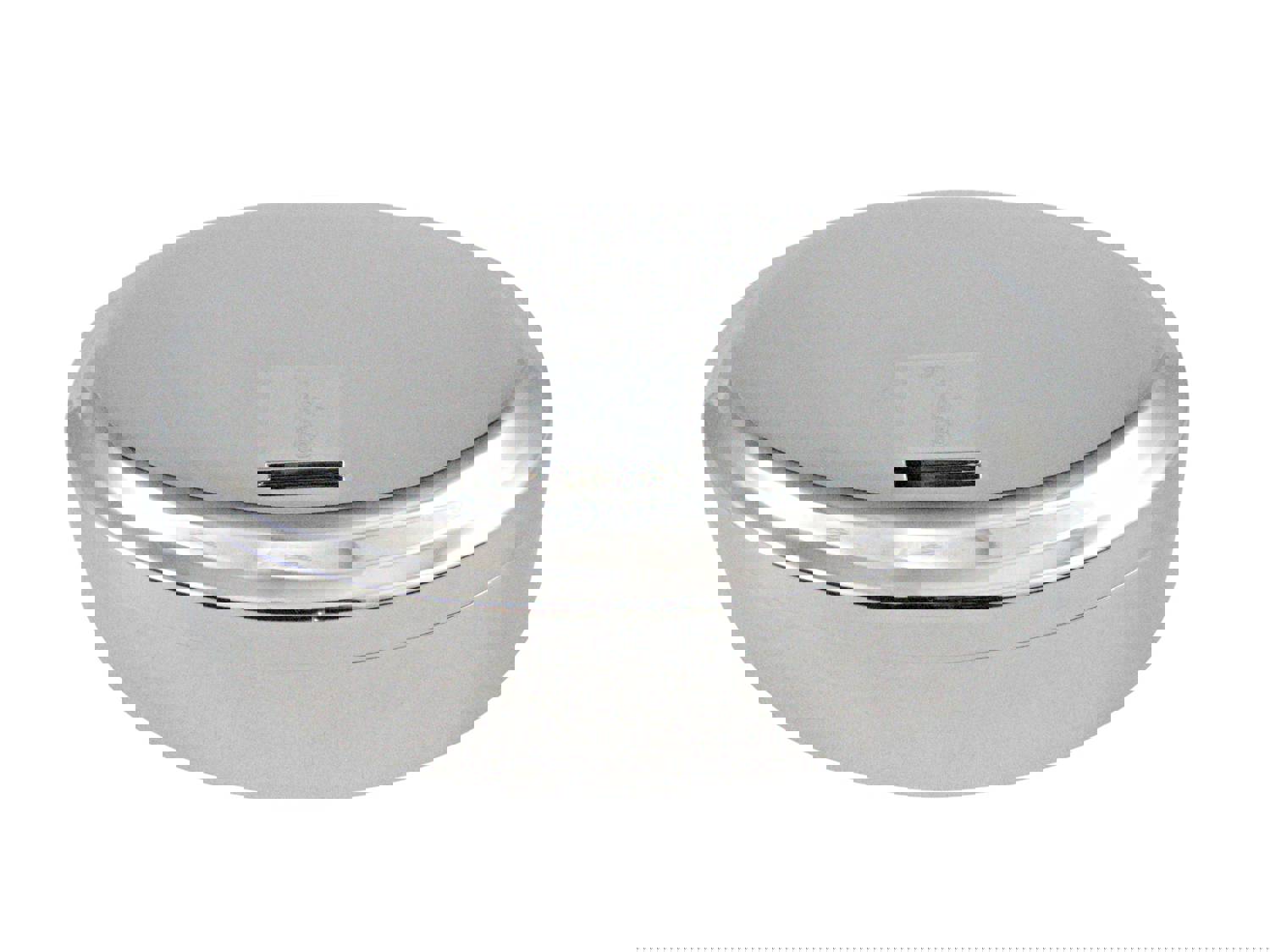 Silver Toned Etched Saxophone Music Instrument Pendant Oval Trinket Jewelry Box