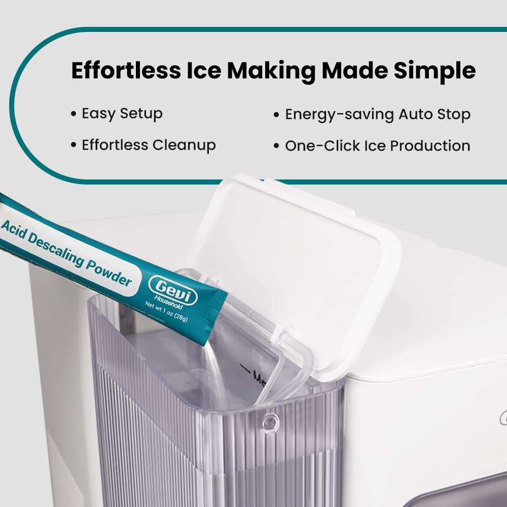 GEVI Adella Ice Maker - Compact and Efficient Ice Making Appliance