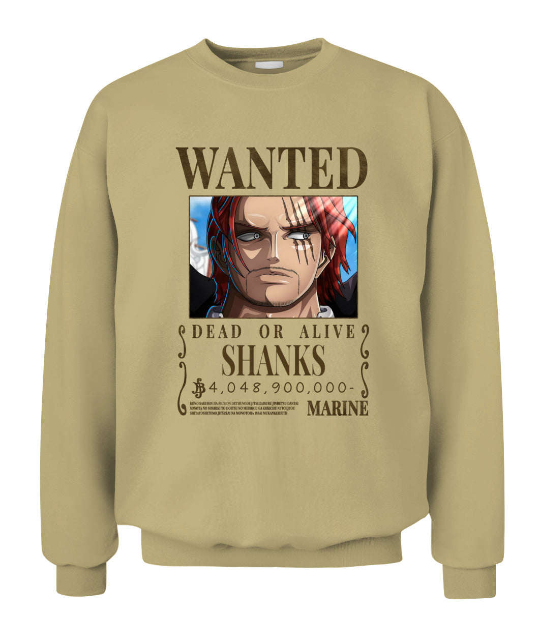 Shanks Wanted Custom Graphic Unisex T-Shirt