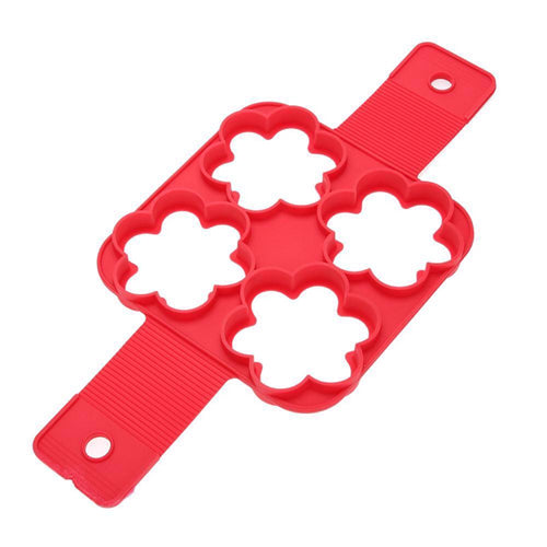 Nonstick Silicone Pancake Maker Egg Ring Mold for Easy Cooking