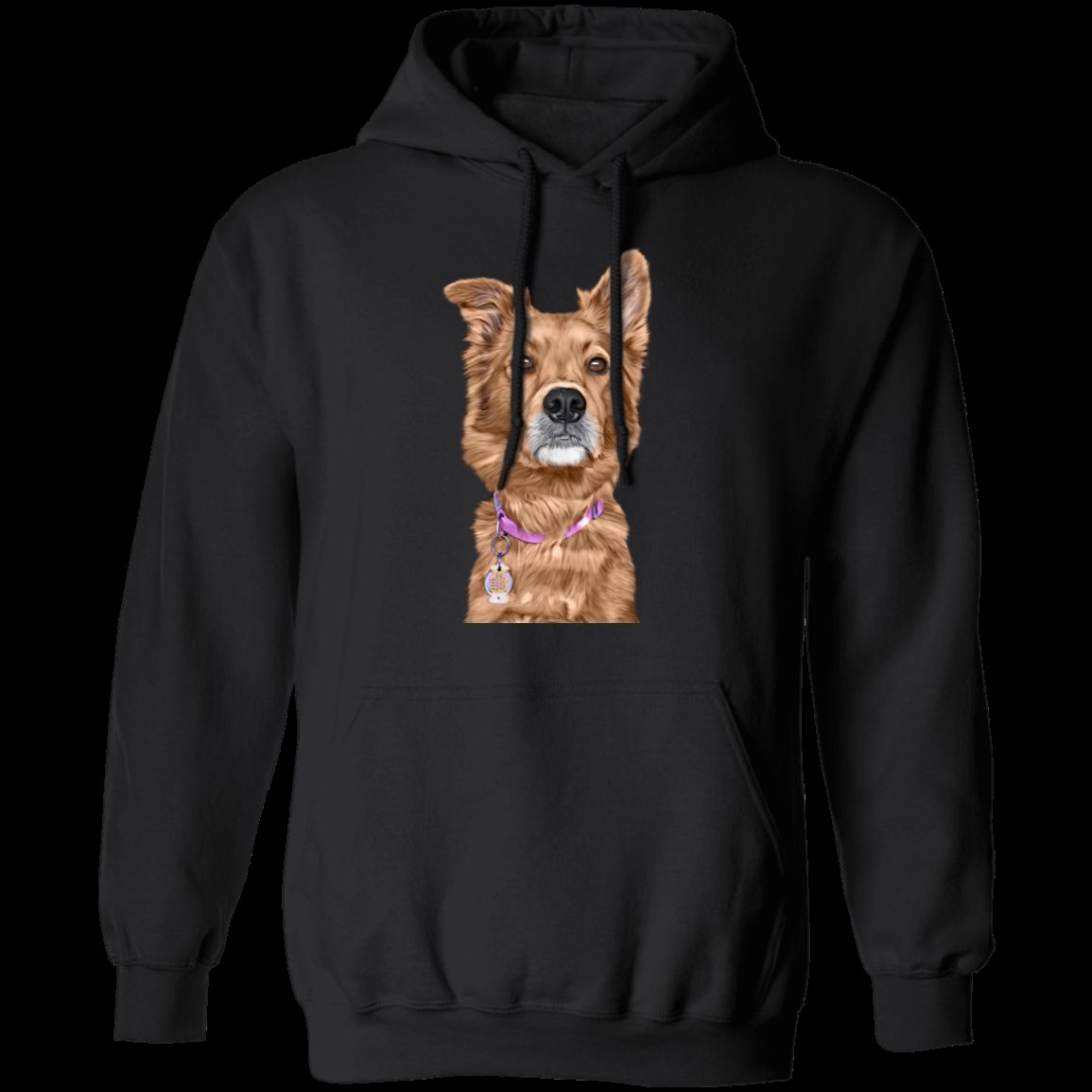 CUSTOMIZED PET PRINT ART Pullover Hoodie 8 oz.