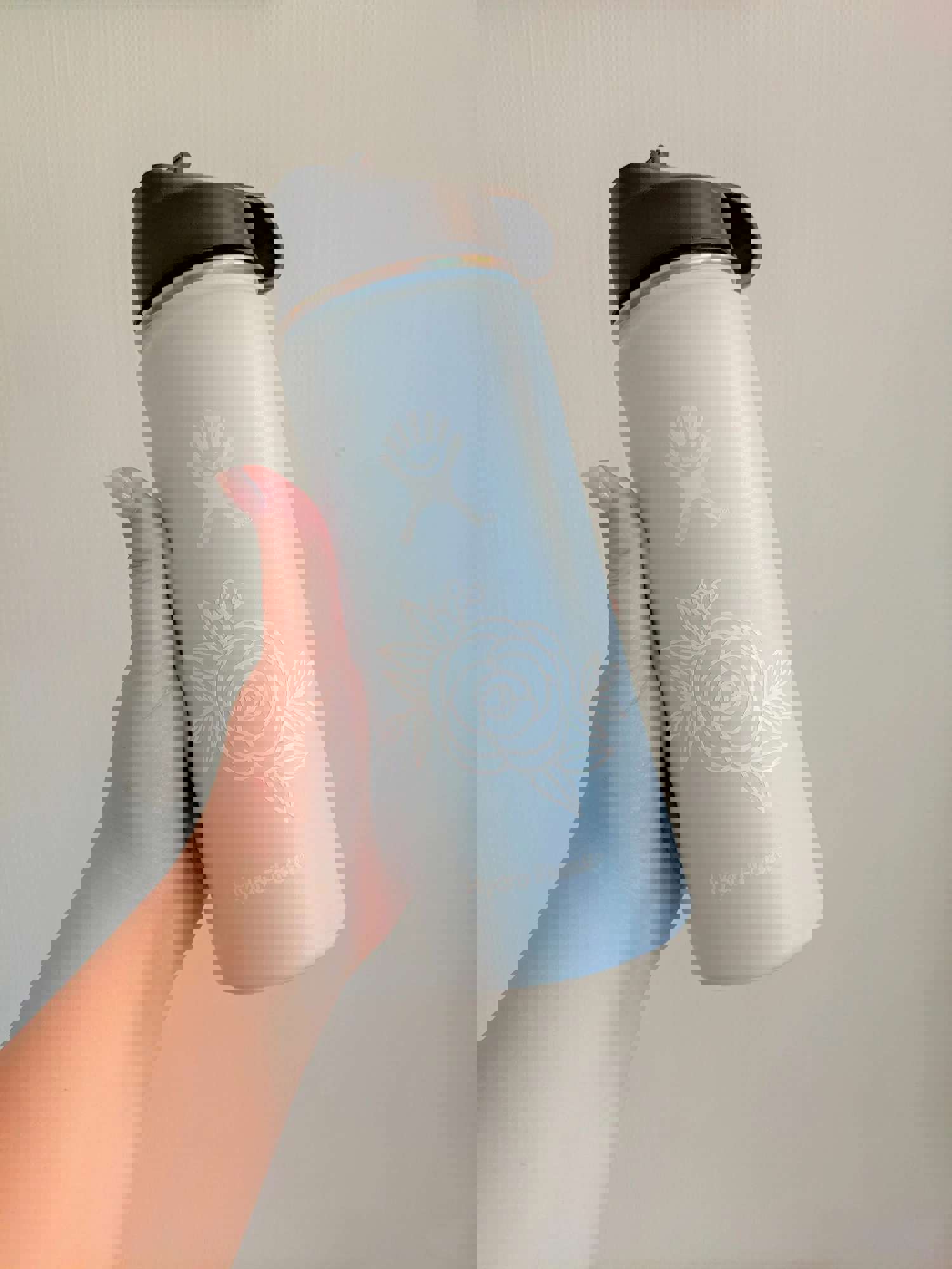 Floral Line Art Roses Vinyl Decal for Smooth Surfaces