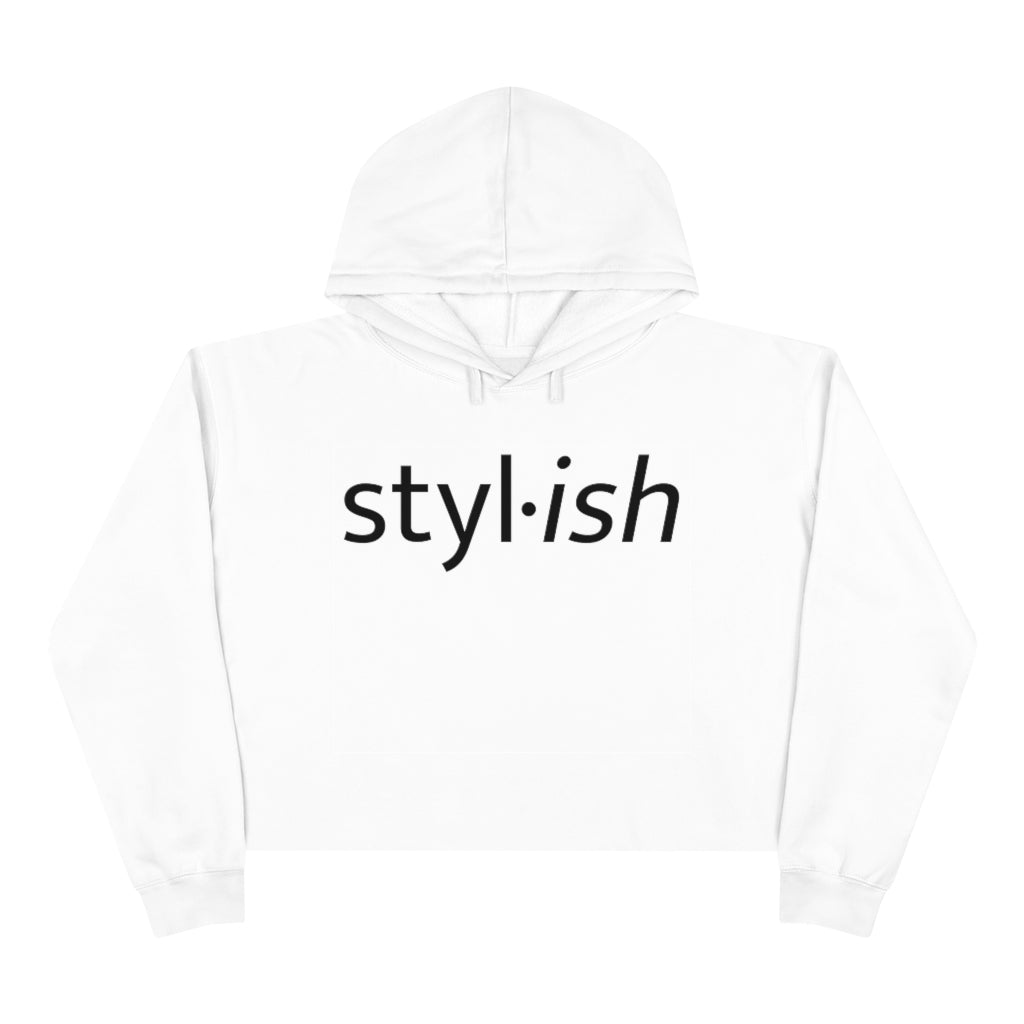 Stylish Cropped Hoodie - Soft 3-End Fleece, Relaxed Fit