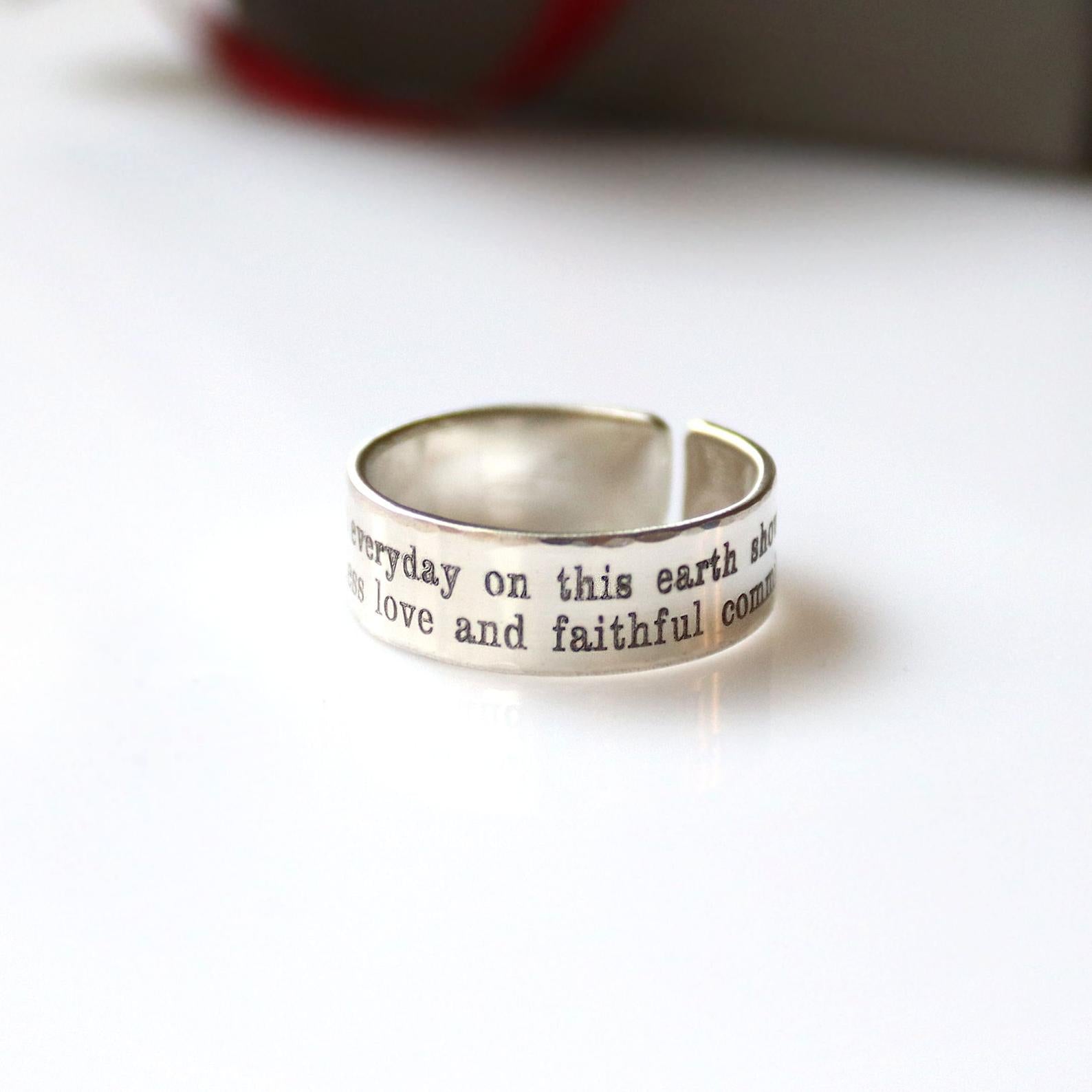 Commemorative Ring - Personalized Promise Gift