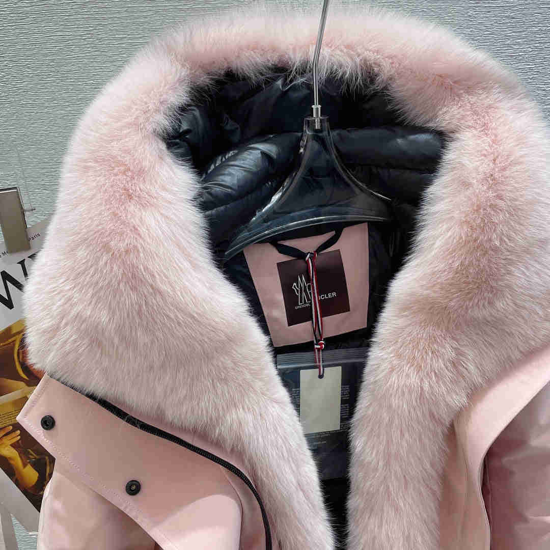 MONCR Jacket Down Hoodie FUR in 3 Colors