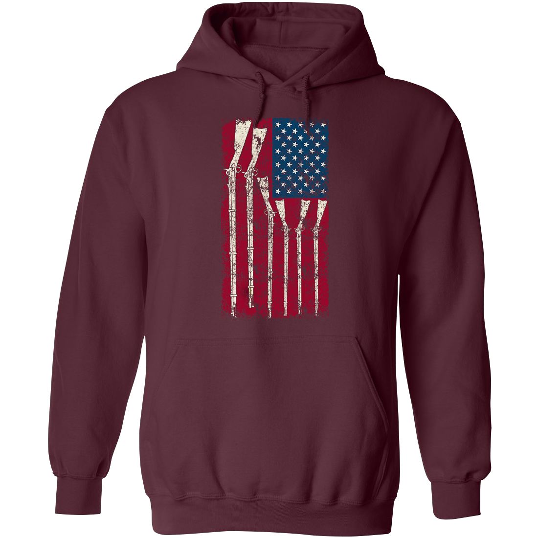 American Flag with Guns Hoodie