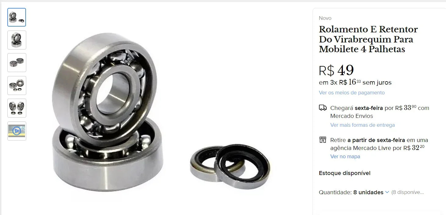 Personal Shopper | Buy Scooter and Bike Parts from Brazil - 116 Units (DDP)