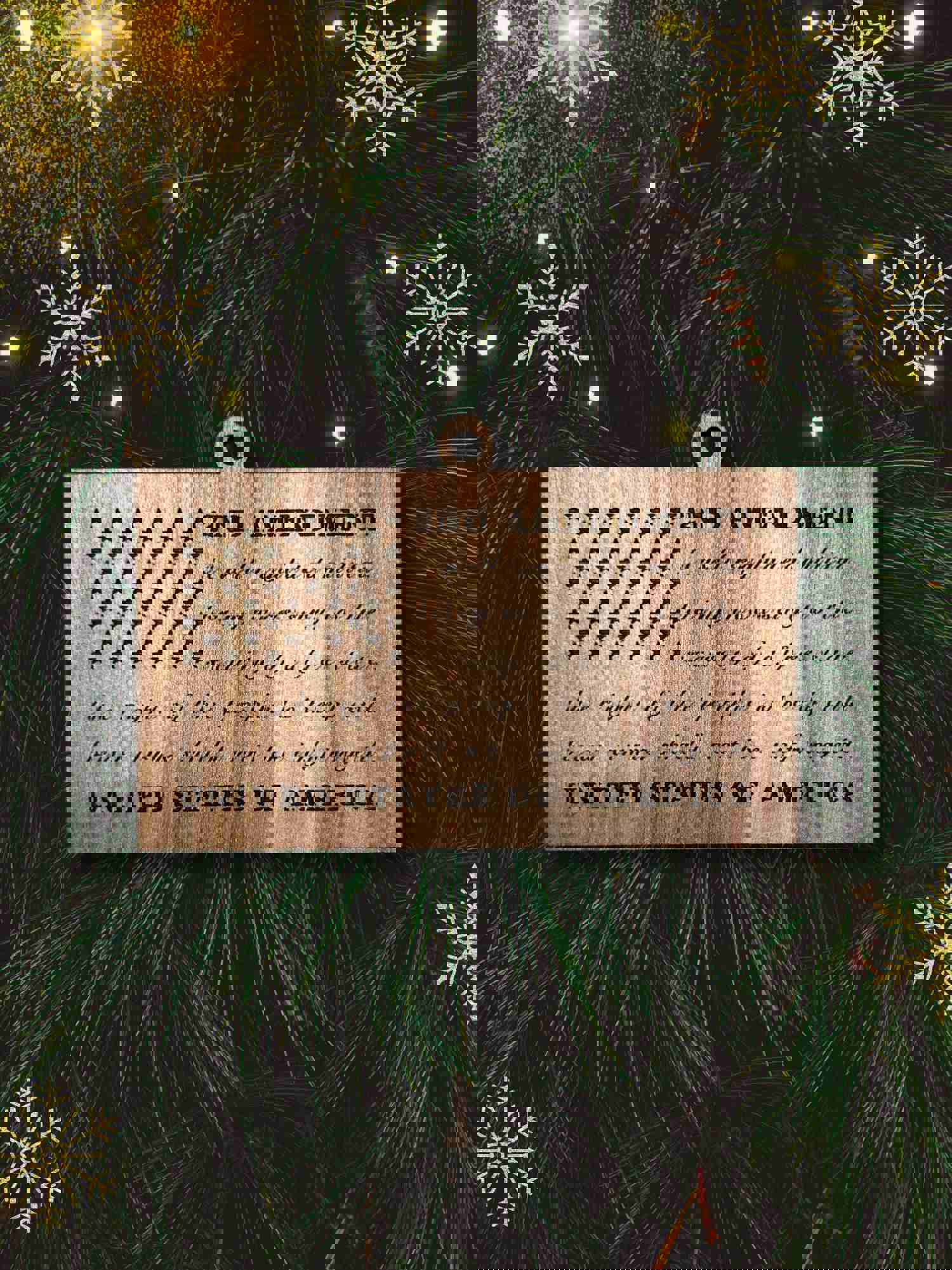 2nd Amendment Flag Christmas Ornament - Patriotic American Flag Ornament, Unique Personalized Gift