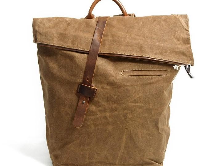 Badass Canvas Mens Travel Backpack - Durable School & Laptop Backpack