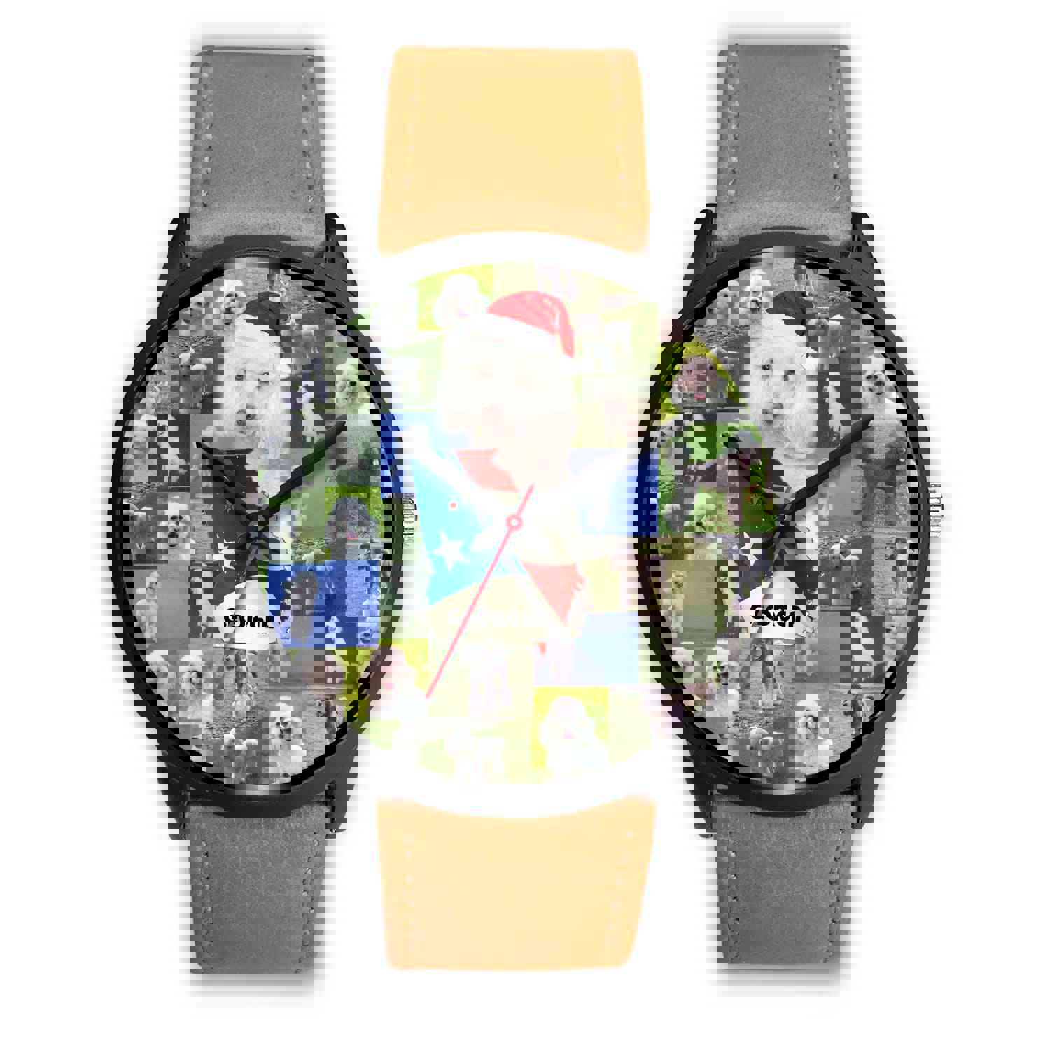 Poodle Dog Georgia Christmas Special Wrist Watch