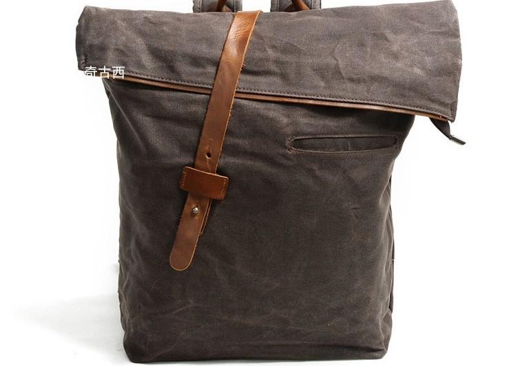 Badass Canvas Mens Travel Backpack - Durable School & Laptop Backpack