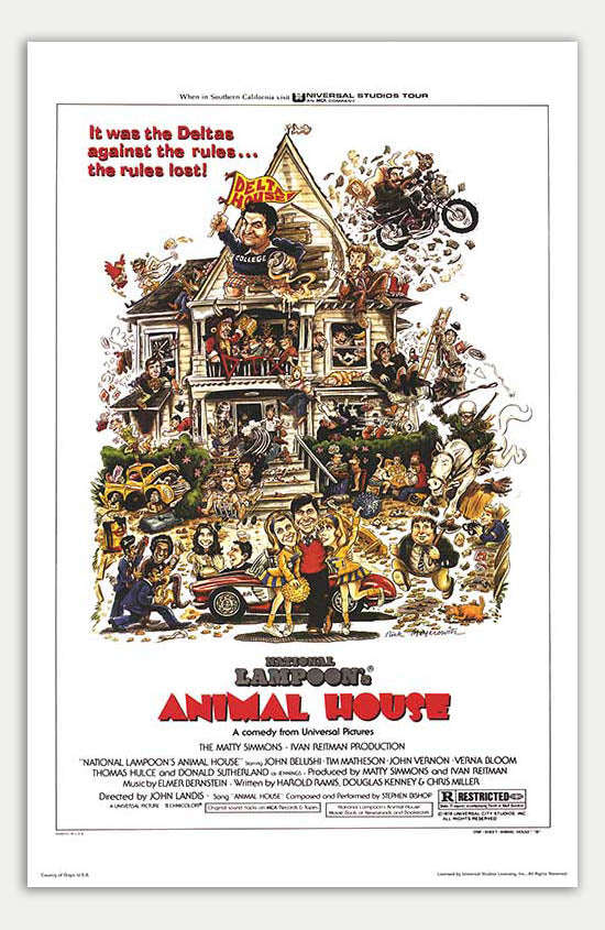 Animal House - 11 x 17 Movie Poster (1978 Reprint, Comedy/Romance)