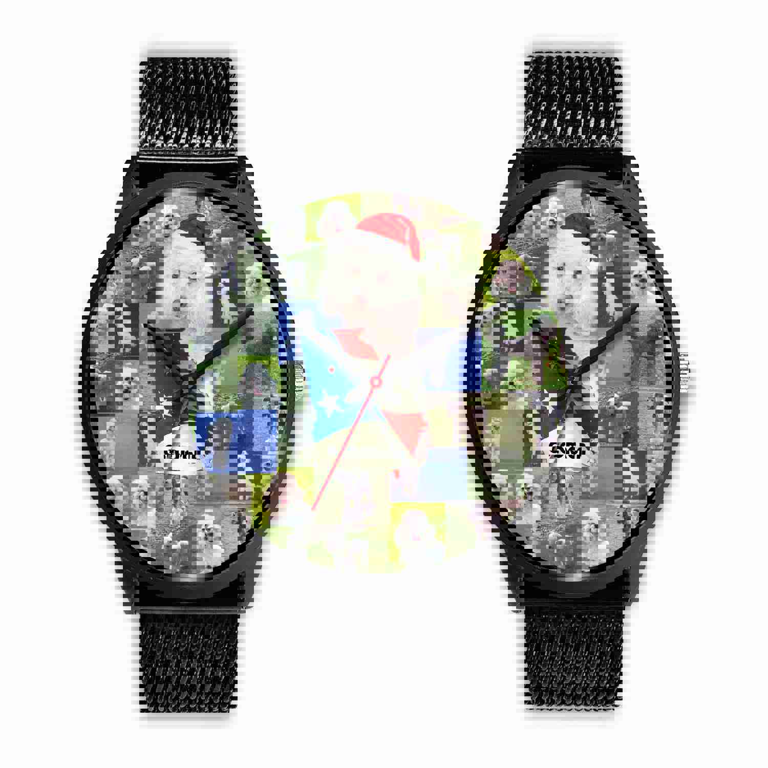 Poodle Dog Georgia Christmas Special Wrist Watch