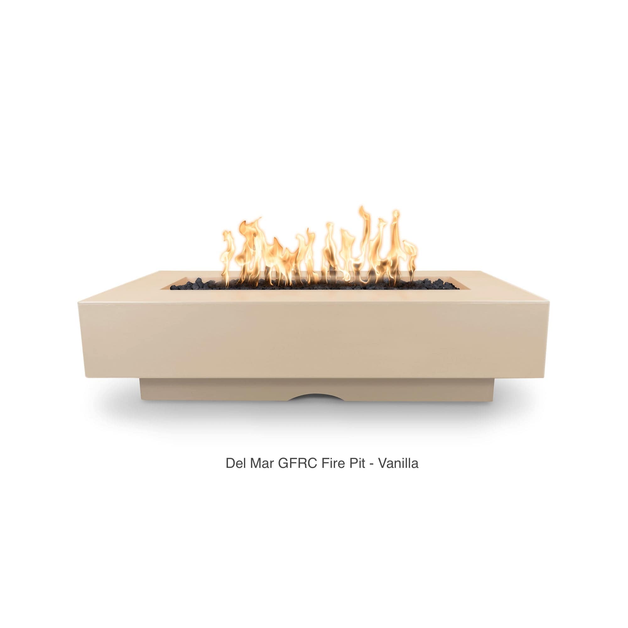 The Outdoor Plus Del Mar GFRC Concrete Fire Pit - 48, 60, 72, 84, 96 Inch Options