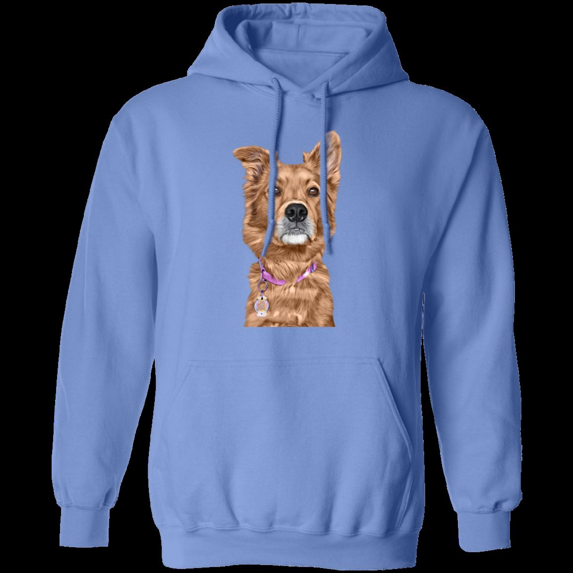 CUSTOMIZED PET PRINT ART Pullover Hoodie 8 oz.