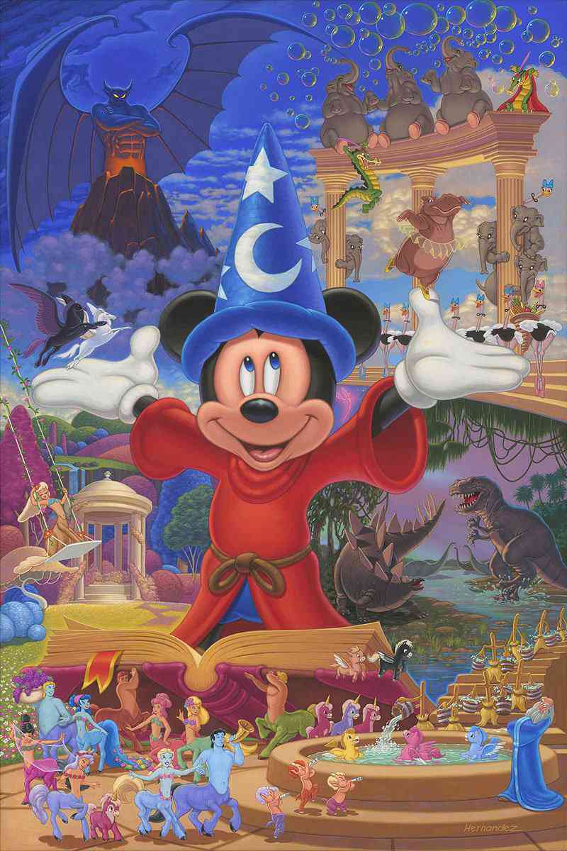 Disney Story of Music and Magic - Limited Edition Rolled Canvas