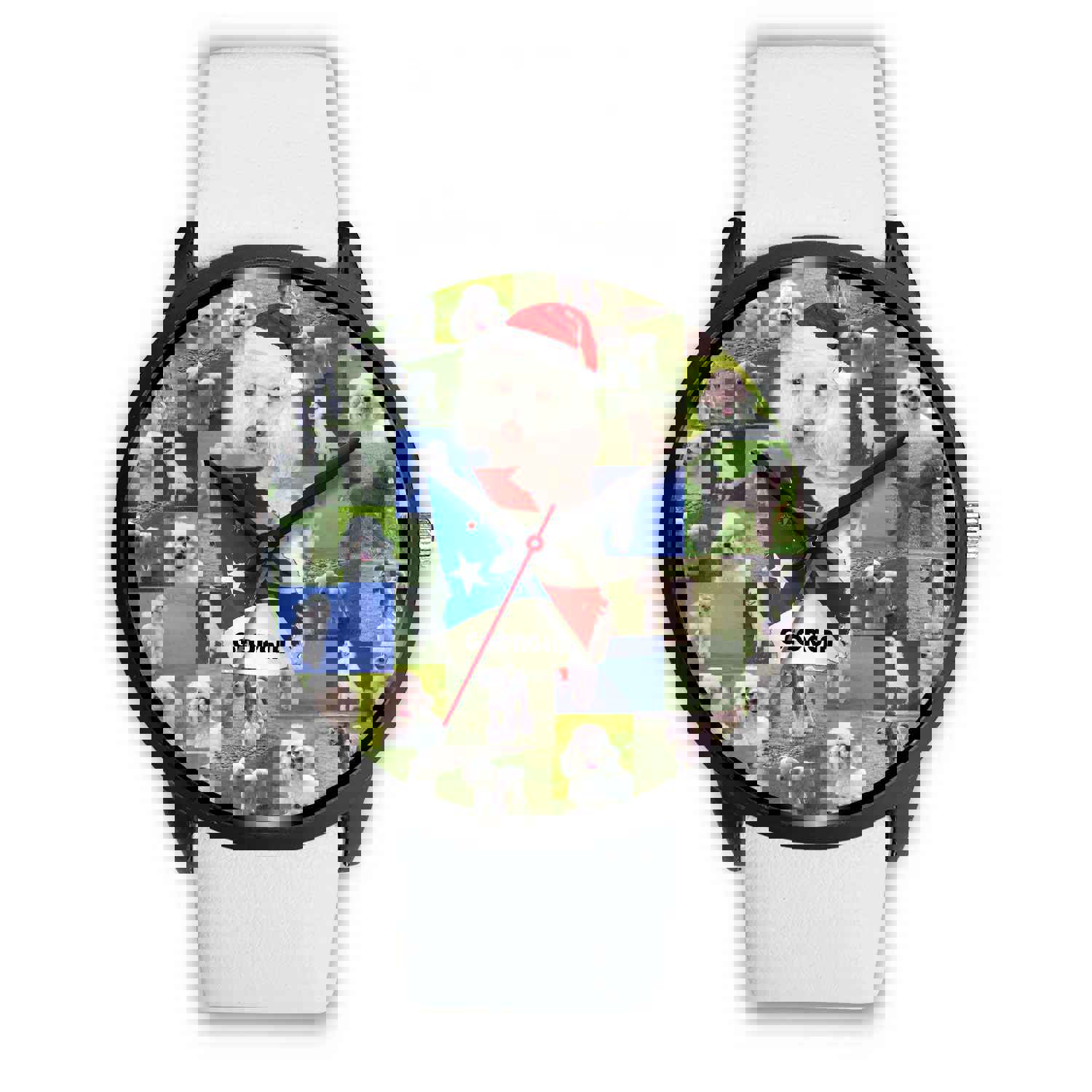 Poodle Dog Georgia Christmas Special Wrist Watch