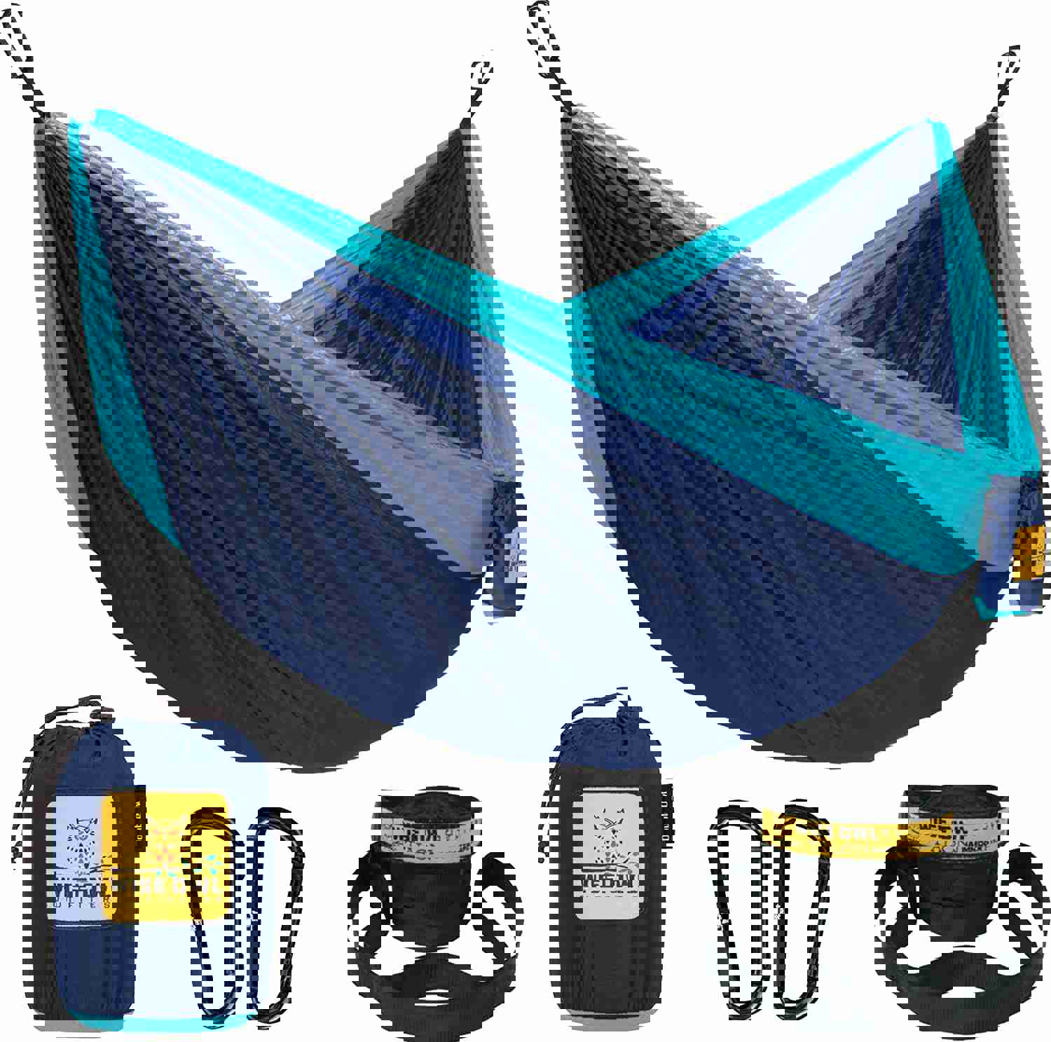 Wise Owl Outfitters Double Camping Hammock - Lightweight & Portable for Outdoor Adventures