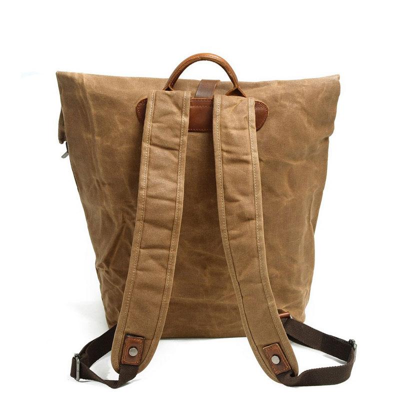 Badass Canvas Mens Travel Backpack - Durable School & Laptop Backpack