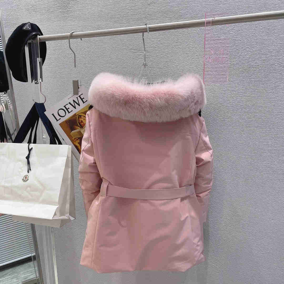 MONCR Jacket Down Hoodie FUR in 3 Colors