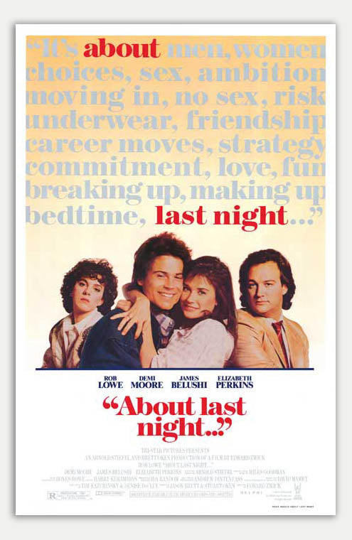 About Last Night - 11 x 17 Movie Poster (1986 Reprint)