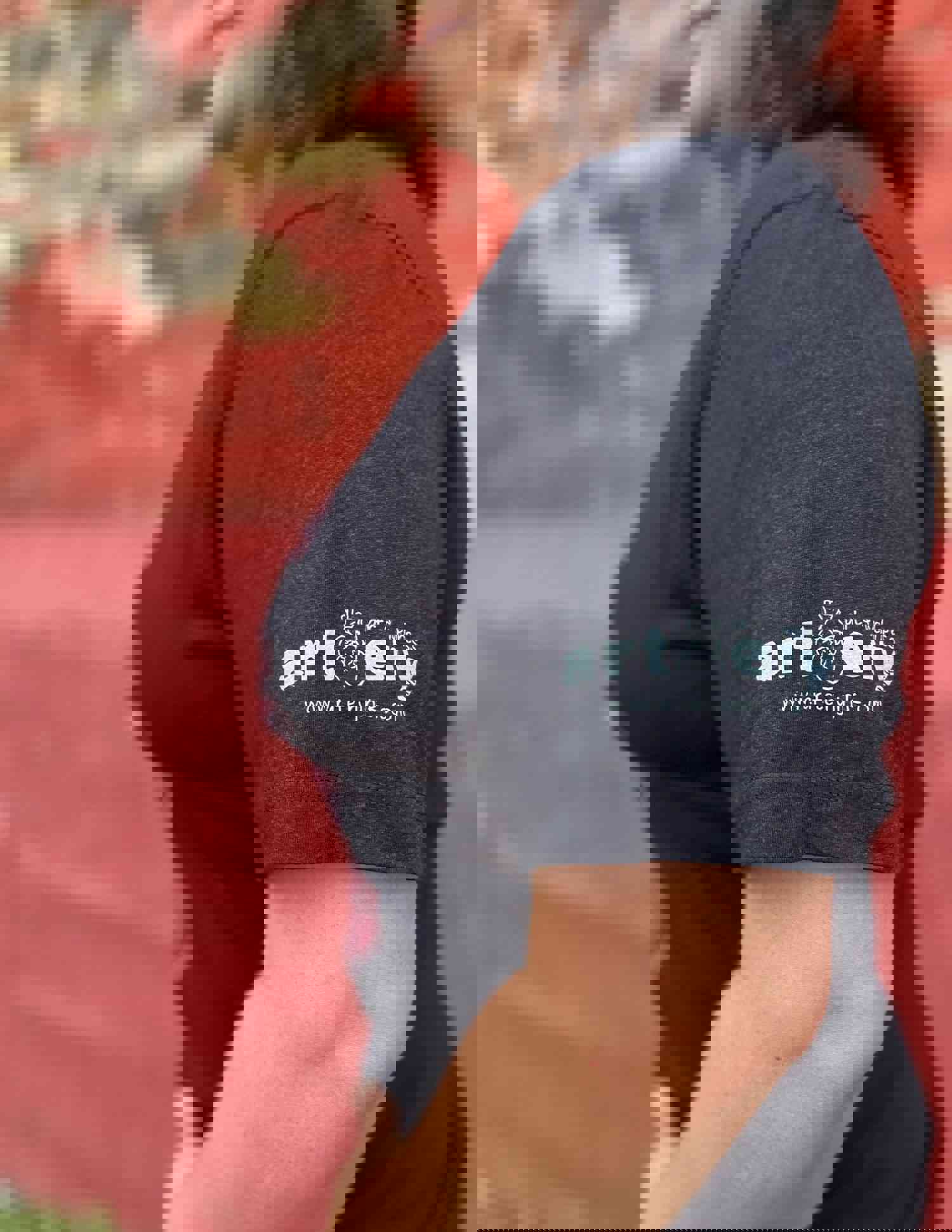 Heart of Healthcare Unisex T-Shirt - Black Heather with Red & White Print