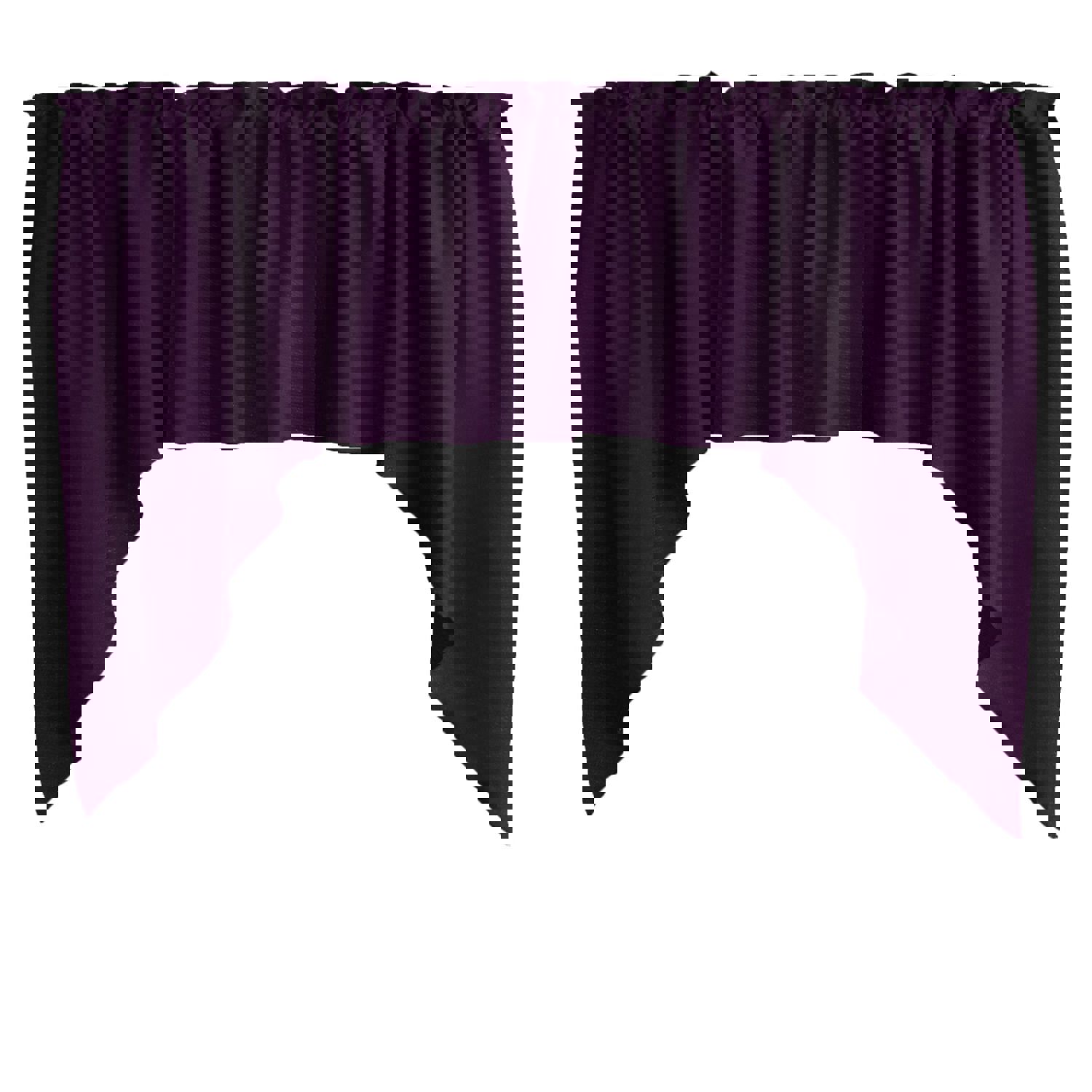 Stretch Velvet Solid Swag Window Valance - 72" Wide / 36" Tall