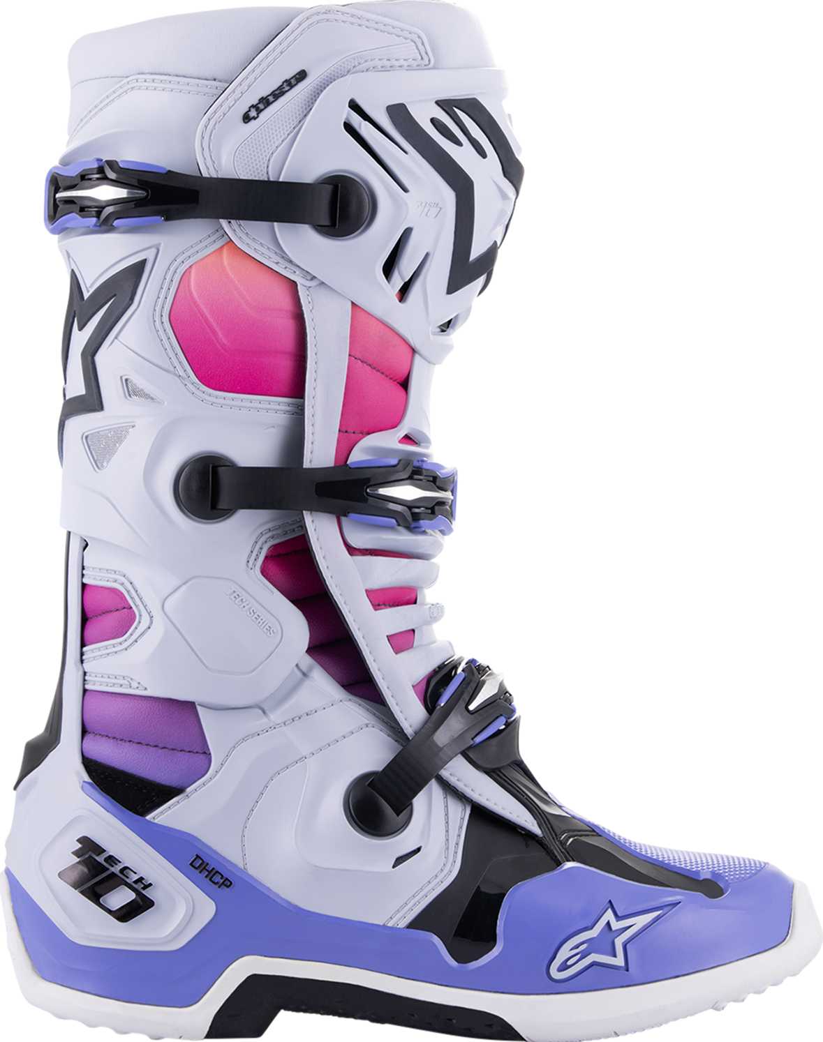 ALPINESTARS Limited Edition Daytona 23 Tech 10 Boots - Gray/Pink/Purple - US 11