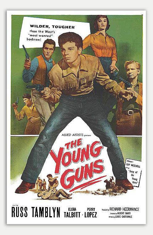 Young Guns - 11 x 17 Movie Poster (1956 Reprint, Western Genre)