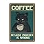 Funny Adulting Sign - 8x12 Metal Poster for Home, Kitchen, Dining, Bathroom, Bar, Cafe, Farmhouse Wall Decor