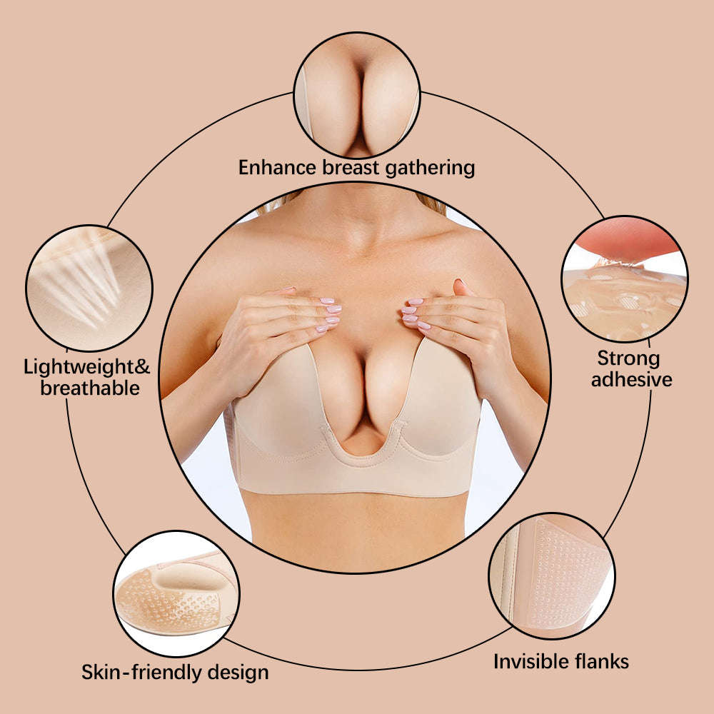 LauraCollection® Push Up Plunge Bra [BUY 1 GET 1 FREE] - NUDE