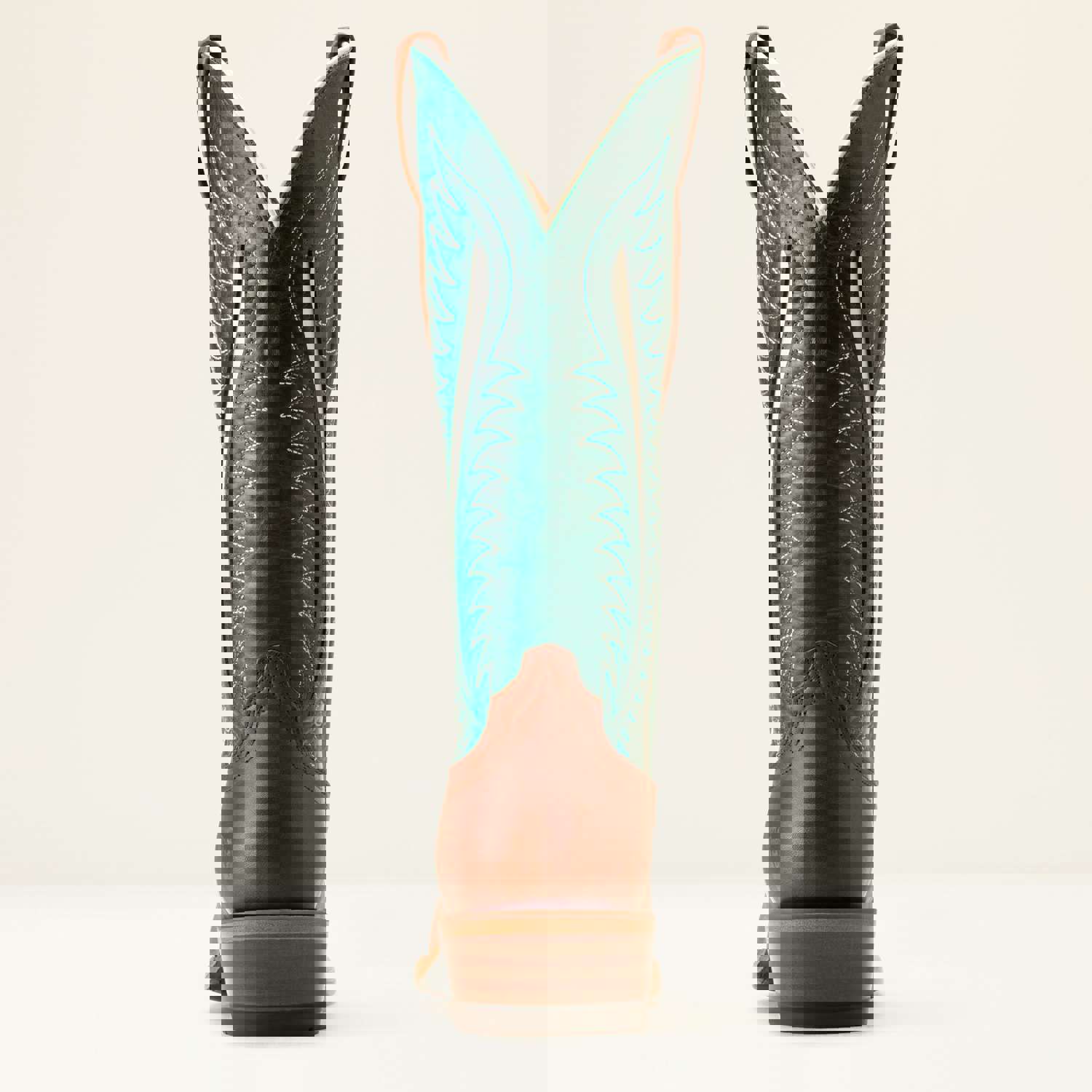 Ariat Women's Rust Futurity Limited Round Toe Western Boots with Dark Green Tops