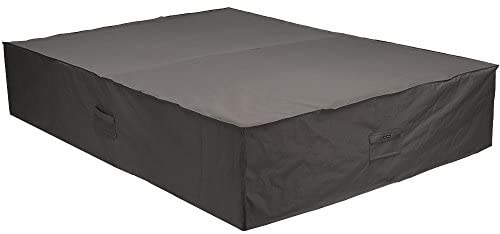 FLYMEI 144 Inches Waterproof Patio Furniture Cover with Buckle Straps, Grey