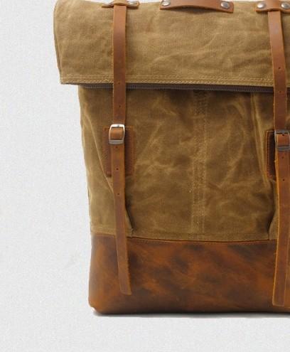 Badass Canvas Mens Travel Backpack - Durable School & Laptop Backpack