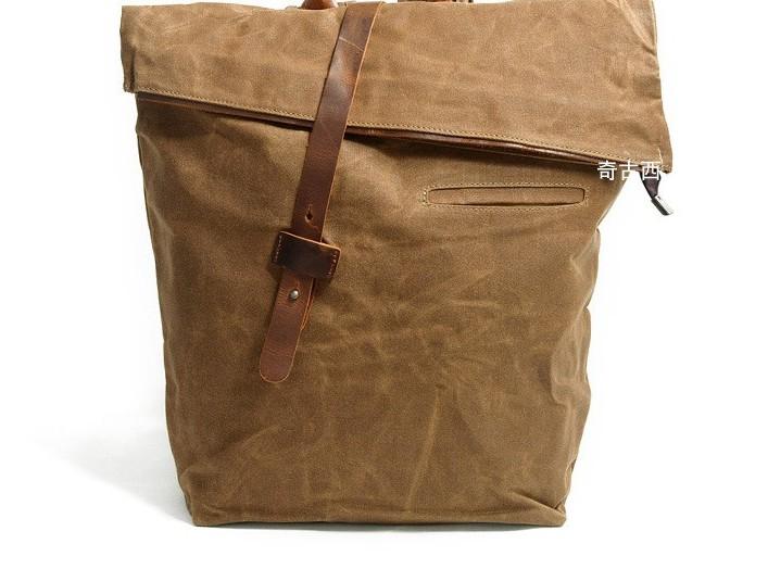 Badass Canvas Mens Travel Backpack - Durable School & Laptop Backpack