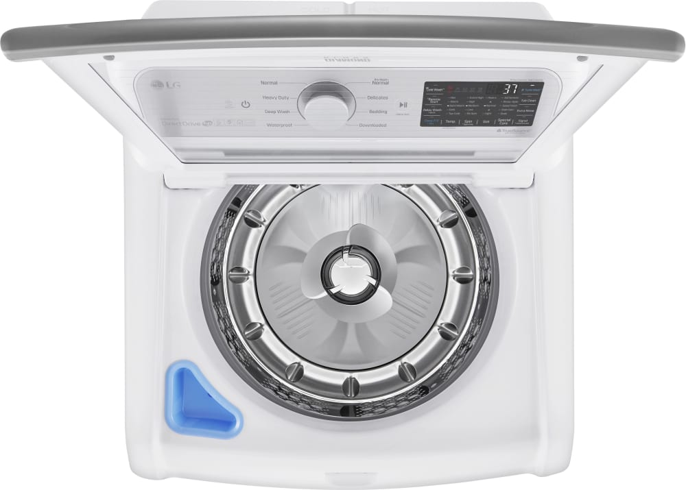 LG 27 in. 4.8 cu. ft. Mega Capacity White Top Load Washer and 7.3 Cu.Ft. Ultra Large High Efficiency Gas Dryer Combo