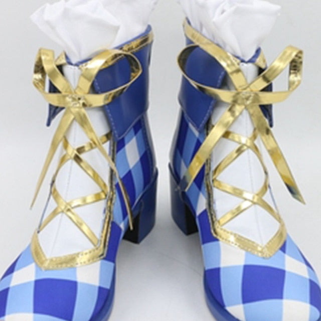 Anime Love Live Nico Yazawa Nozomi Cosplay Shoes with Bouquet Flowers Design
