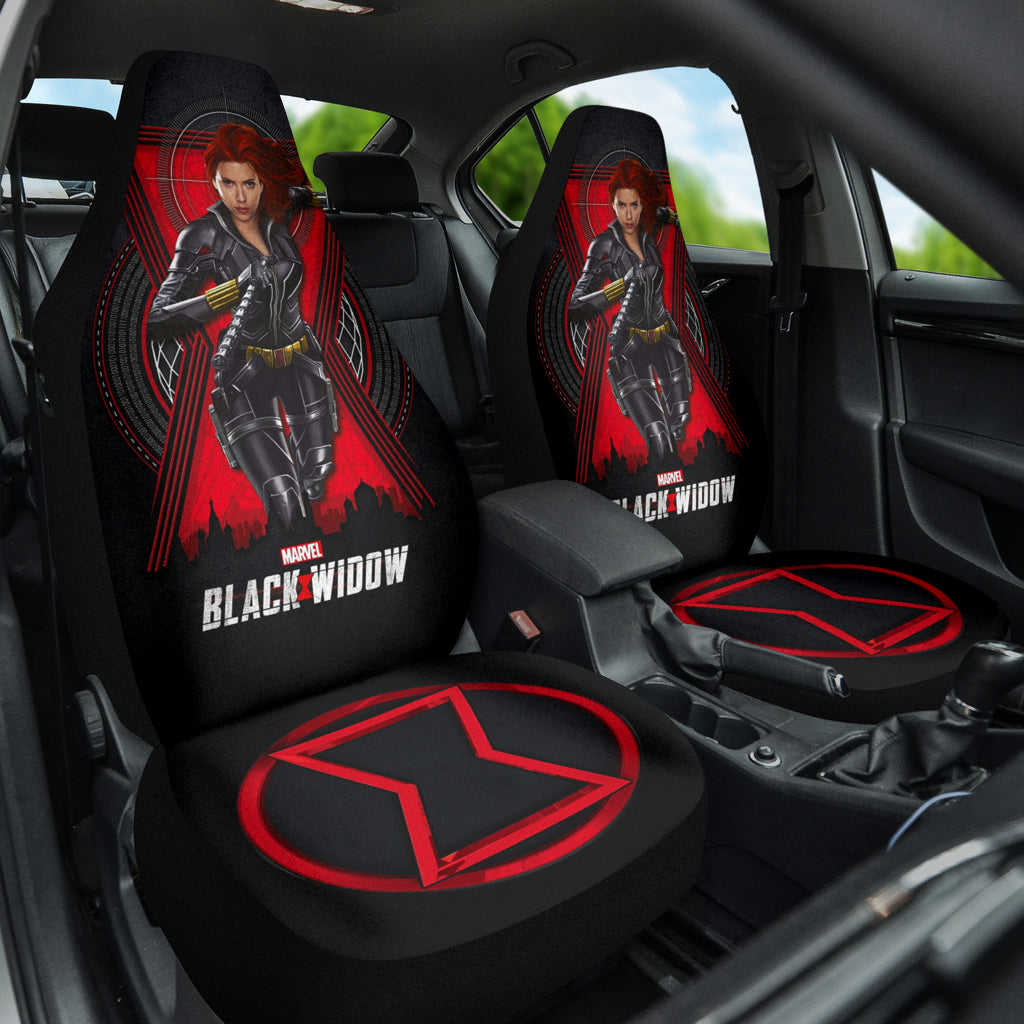 Black Widow Natasha Car Seat Covers - Premium Custom Fit for Cars & SUVs