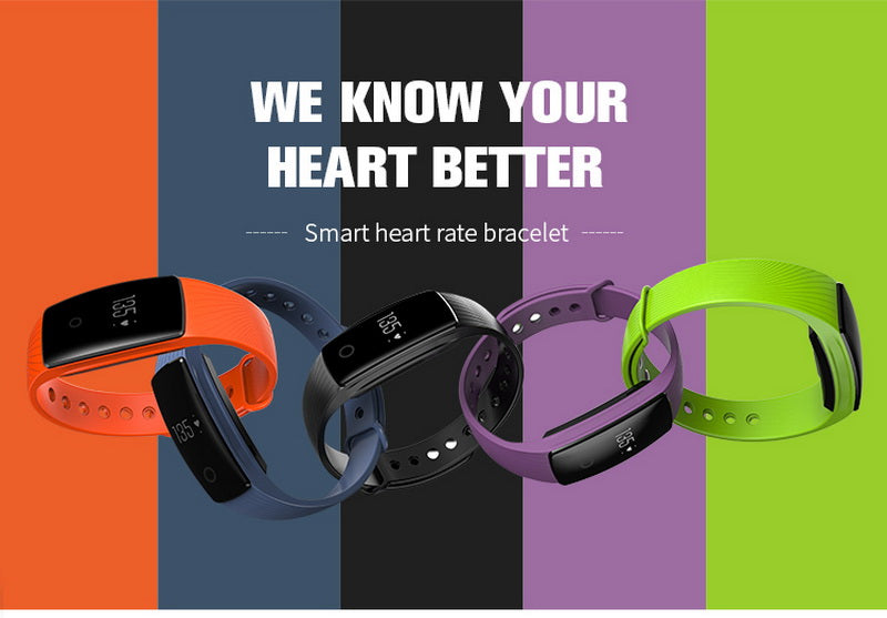 Pulsmesser Fitness Flex Smart Armband - V05S Smart Bracelet with Heart Rate Monitor