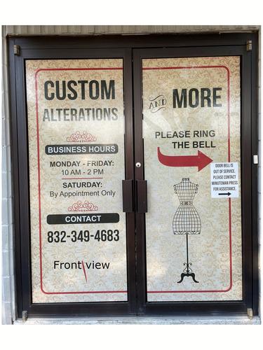 Custom Perforated Window Decals for Business Advertising