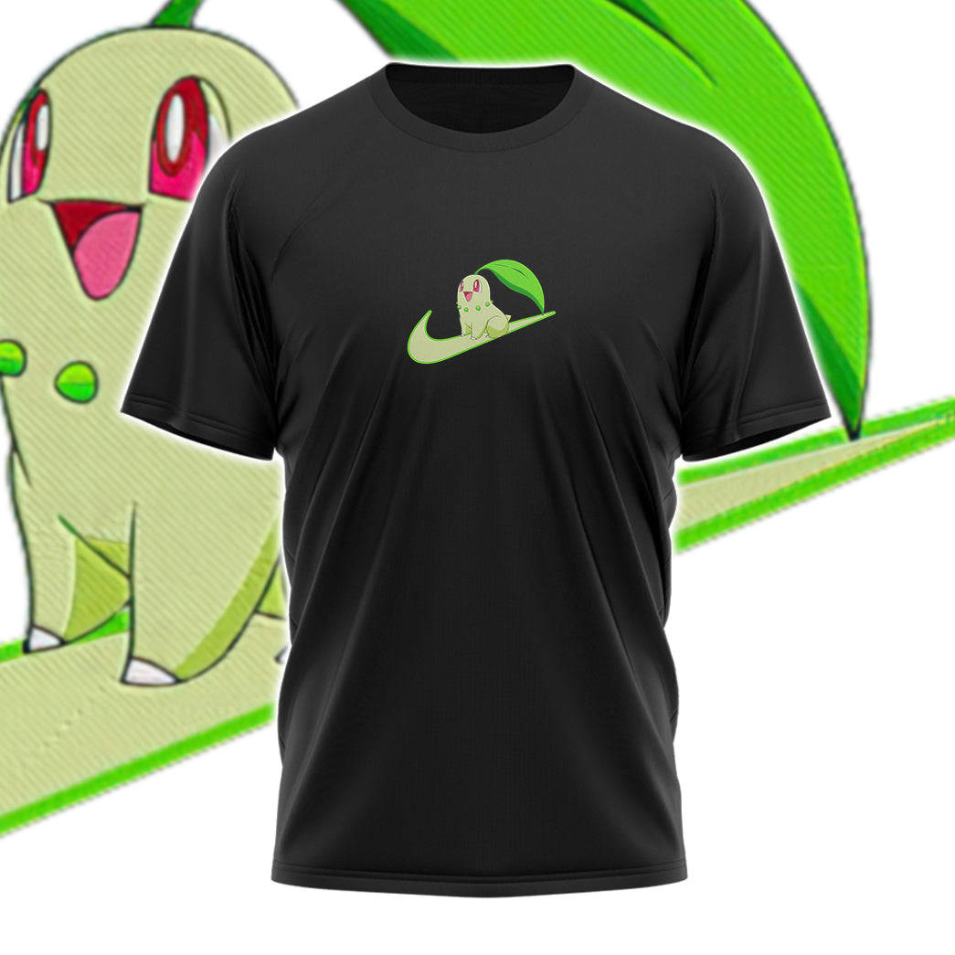 Chikorita Simple Swoosh Custom 2-Side Printed Hoodie