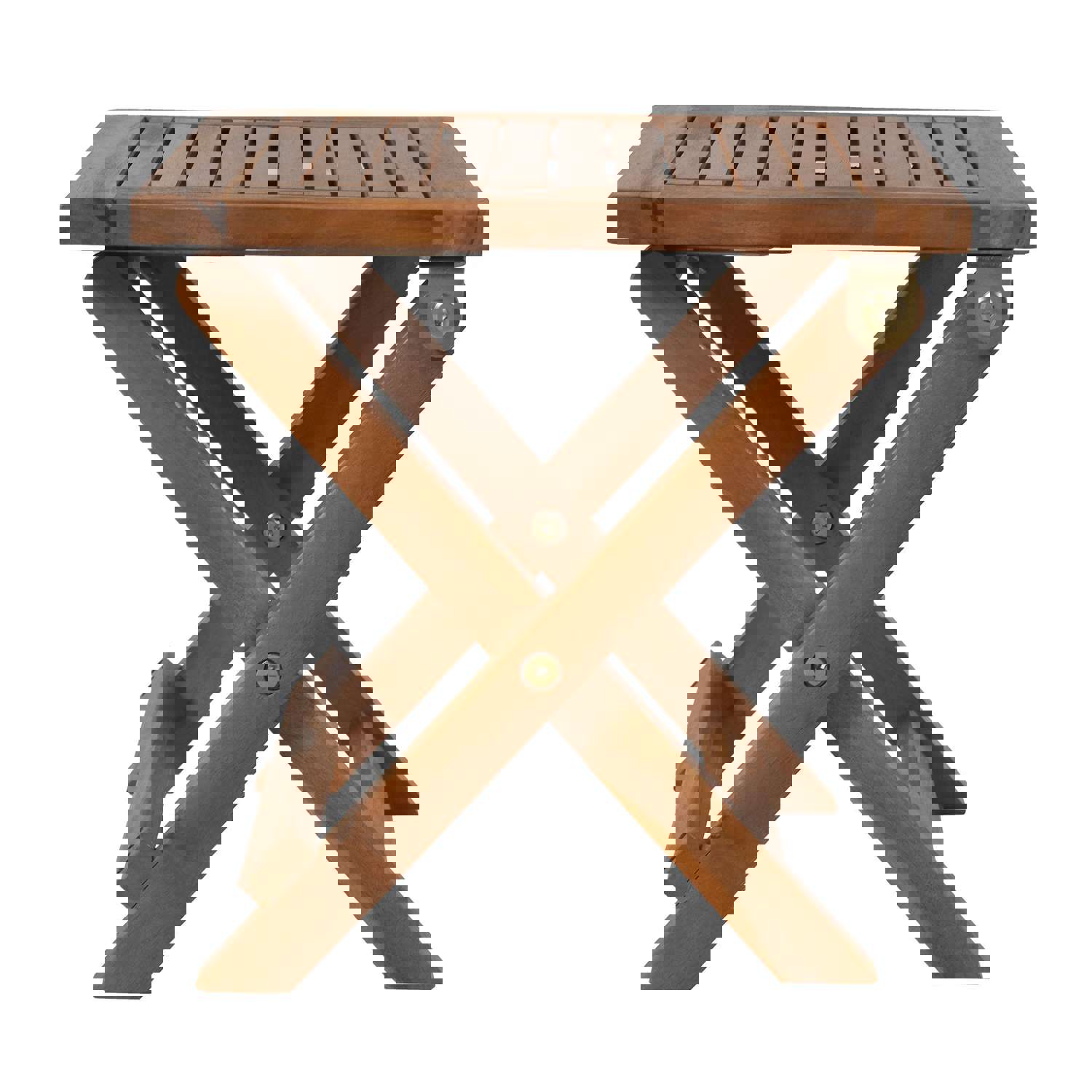 TOPMAX Outdoor Patio Wood Portable Extended Chaise Lounge Set with Foldable Tea Table