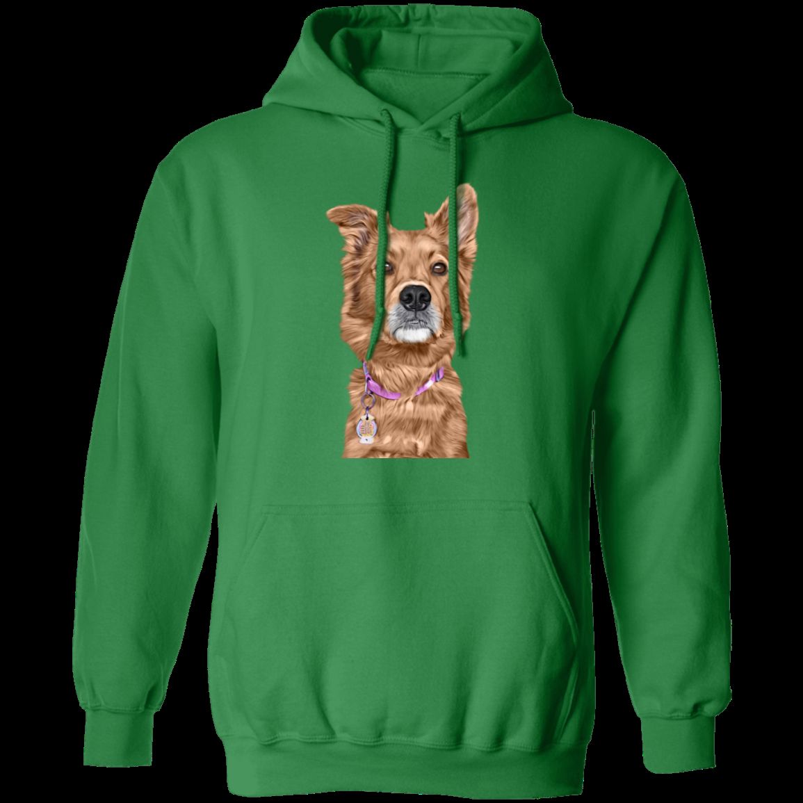 CUSTOMIZED PET PRINT ART Pullover Hoodie 8 oz.