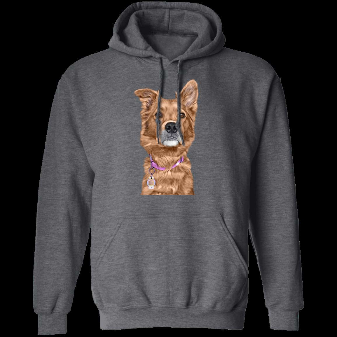 CUSTOMIZED PET PRINT ART Pullover Hoodie 8 oz.