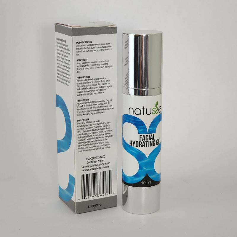 Natusse Anti-aging Anti-wrinkle Hydrating Face Gel with Collagen & Elastin 1.7 fl oz / 50 mL