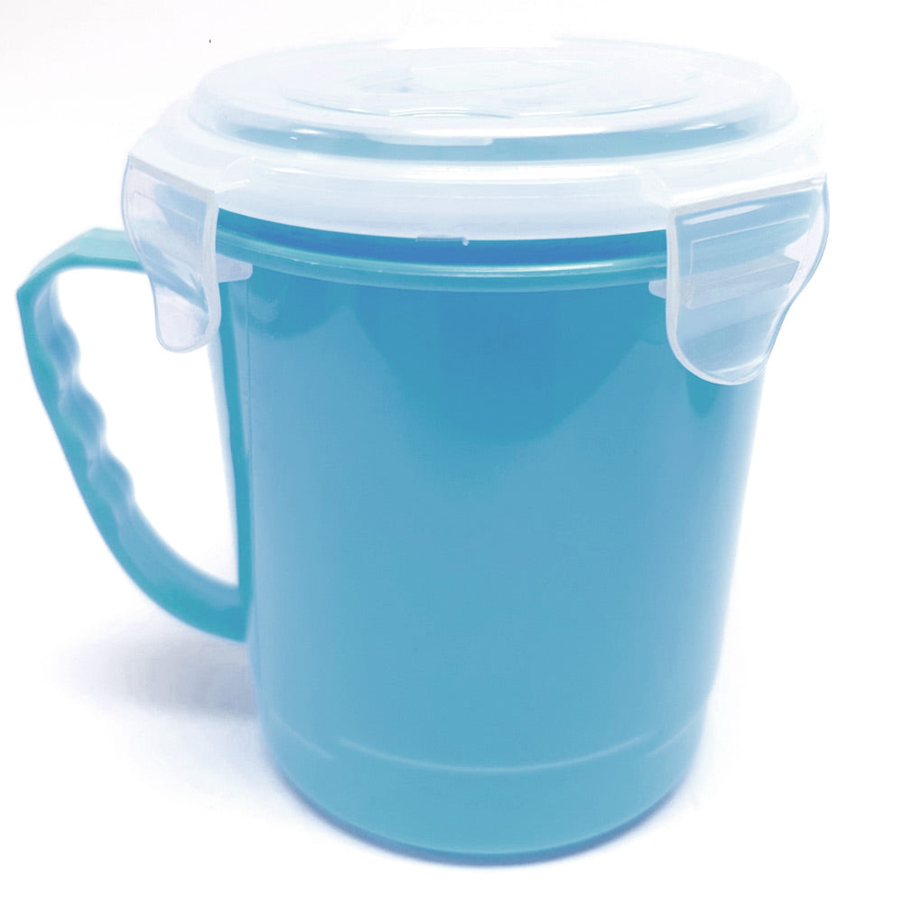 2-Pack Microwave Safe Soup Bowl with Vent Lid, 30.5oz Plastic Food Storage Container