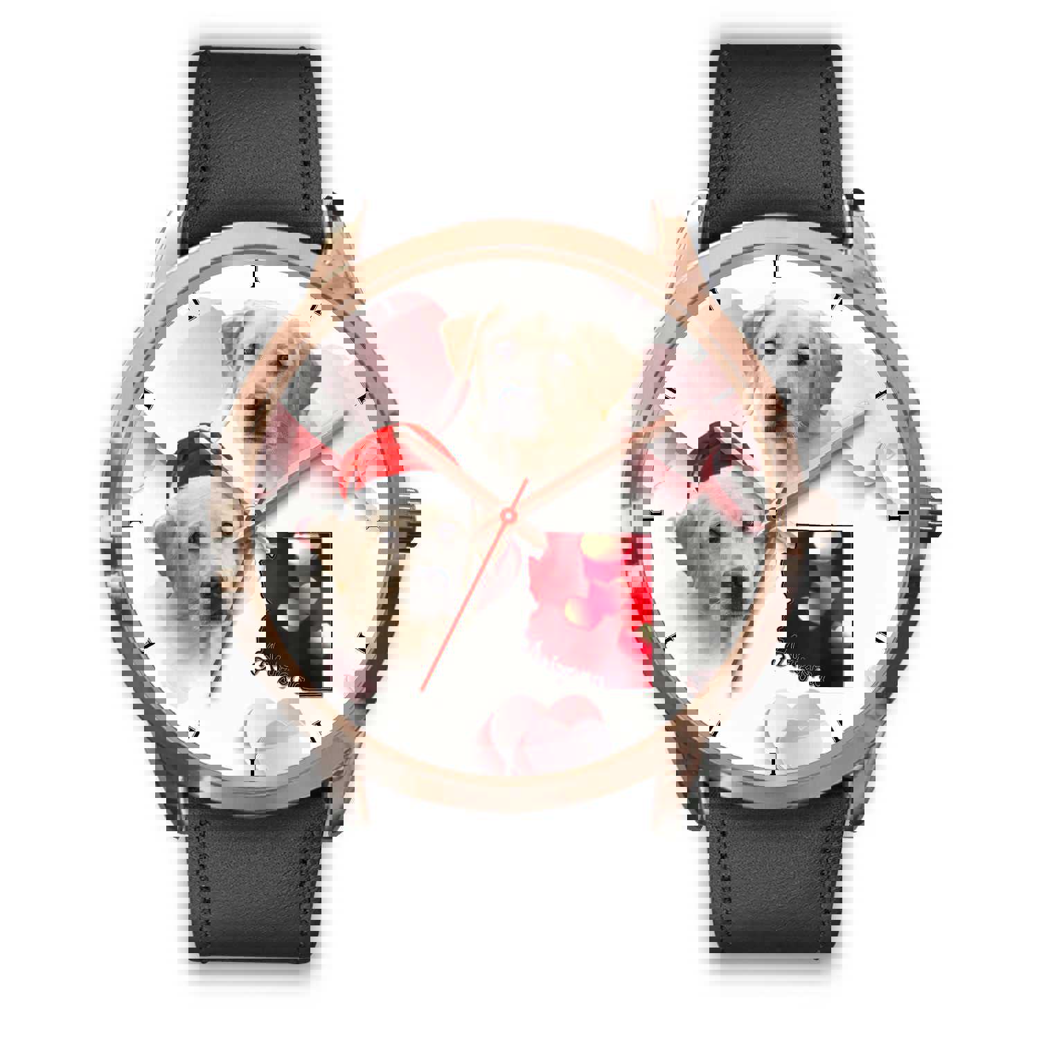 Stylish Labrador Retriever Arizona Christmas Golden Wrist Watch for Men and Women